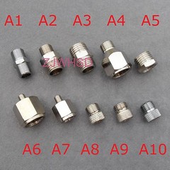 10PCs Adaptor Adapter Fitting Connector Kit Set For Compressor Airbrush Hose