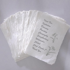 Handmade Paper Mixed Media Deckle Edge Blank Loose Leaf for Watercolor, Writers,