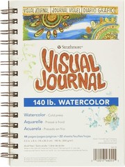 5.5x8in Visual Journal with 140lb Acid-Free Watercolor Paper, 22 Sheets