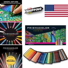 Premier Colored Pencils 150 Count Assorted Colors Soft Core for Adult Coloring