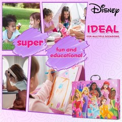 Disney Princess Art Set for Kids Complete Colouring Supplies in Carrying Case
