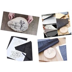 100 Sheets A4 Carbon Transfer Tracing Graphite Paper for Wood Carving Canvas N