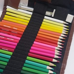 JNW Direct Set of Watercolor Pencils, 48 Vibrant & Smooth w/ Accessories