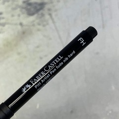 FABER-CASTELL (5 SET) PITT Fude Artist Hard Pen Pigmented India Ink 199 Black