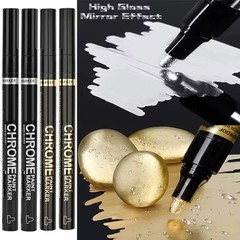 Liquid Chrome Mirror Marker Pens Waterproof Diy Paint Pen Craftwork Pen