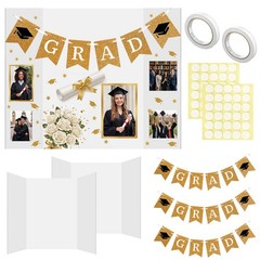4 Pack Graduation Photo Display Board Decoration 48 X36 Inch Trifold Poster B…