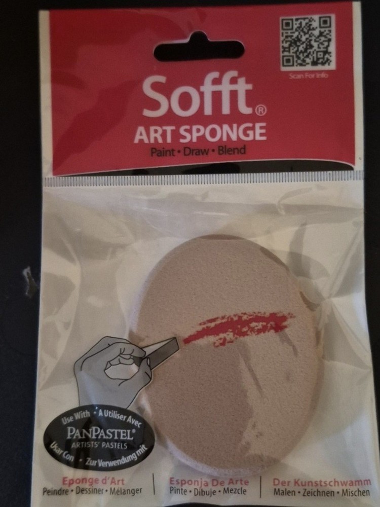 PanPastel Sofft Big Oval Art Sponge Applicator 1 x 1 3/4 in