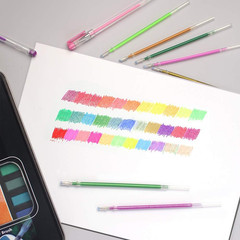160 Colors Gel Pen Ink Refills, Glitter Neon Gel Ink Pens Refills Replace Cartri