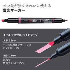 Tombow Highlighter Pen, Fluorescent Coat, Twin Type, 3 Colors, 10 Pens (WA-TC3C-