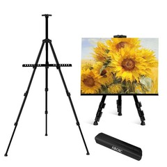 17-66 Inch Art Easel Stand, Sturdy Aluminum Tripod for Table Top & Floor Pain…