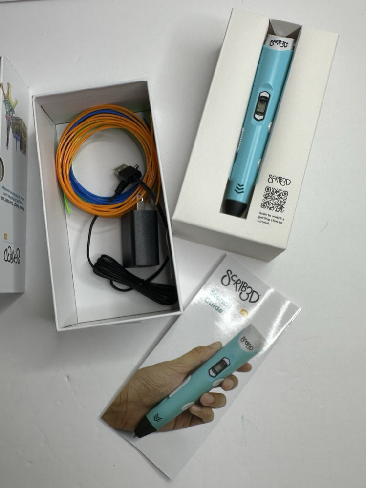 SCRIB3D P1 3D Printing Pen Filament Arts & Crafts Design Projects New Open Box