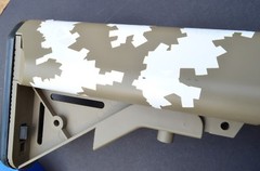 2 PACK Camouflage EasyPeel Spray Paint Cerakote Camo Gun Stencil WARPED DIGITAL