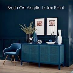 Krylon COLORmaxx Satin White Acrylic Latex Brush On Paint 8 Fl Oz