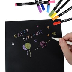 CONDA Black Canvas Board for Painting, 12 Pack Multi Size 11×14, 9×12, 8×10,