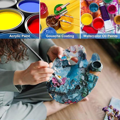 2 PCS Wooden Paint Palette Artist Palette Oil Paint Palette, Art Pallet for Pain