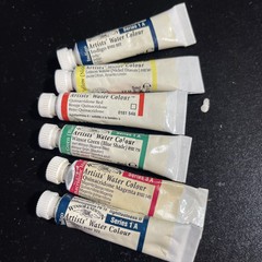 Winsor & Newton Winsor Indigo + green blue shade watercolor 5mL Lot of 6