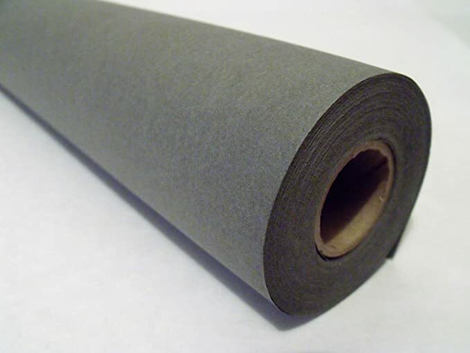 50# GRAY ACID-FREE KRAFT PAPER ROLL – 36″ Wide