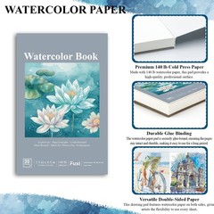 Creative Watercolor Art Pad – 2-Pack, 5.5″ x 8.5″ | Perfect for Kids & Beginners