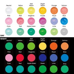 Glow in the Dark Paint 18 Colors 11 ml / 0.37 oz Acrylic Paint for Decoration