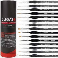 15 Fine Detail Brushes for Acrylic, Watercolor, Oil, Models & Warhammer Paints