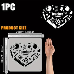1pc PET Hollow Out Drawing Painting Stencils for Scrapbook Photo Album Mixed