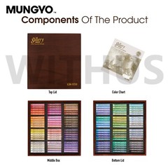 Mungyo MOPV-120 Soft Oil Pastels WOOD Box Set of 120 – Assorted Color brand NEW