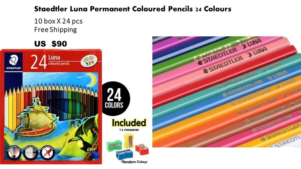 STAEDLER COLOR PENCIL 24 Pencil Set (BUNDLE 10 BOXES)
