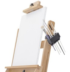 Brush Grip Paintbrush Holder and Drying Rack/Caddy, Painting Supplies (Black)
