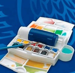 Winsor & Newton Cotman Watercolor Paint Set, Field Travel Set, 12 Half Pan w/…