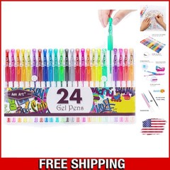 Creative Glitter Gel Pens – 24 Colors in Smart Case for Easy Use and Storage