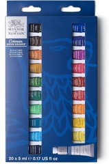 High Transparency Watercolor Set of 20 Colors – 5ml Tubes for Vibrant Artwork