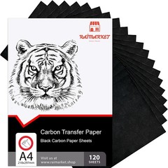 120 Sheets Carbon Paper for Tracing – Durable Smudge-Resistant Graphite Transfer