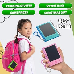 Kiddieloot Mini Lcd Writing Tablet For Kids – Pack Of 6 4.5 Inch Colorful