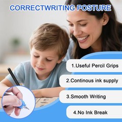24Pcs Magic Pens & Refills for Grooved Handwriting Workbooks of Tracing Book,…