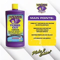 Turbo Cut Buffing Compound for Car Scratch Repair – 32 fl oz – Removes 32 oz.