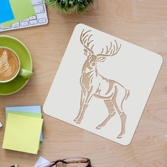 FINGERINSPIRE Deer Drawing Painting Stencils 11.8×11.8 inches,