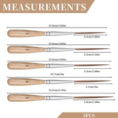 Extra Long Detail Brushes – 5 Pcs Fine Point for Precise Creative Painting