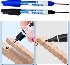8Pcs Waterproof Deep Reach Markers, Long Nose in 2Mm Felt Tip, 30Mm Reach Perman