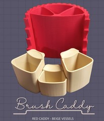 Artists Paint Brush Holder Caddy for Watercolor Oil Acrylic Craft Hobby