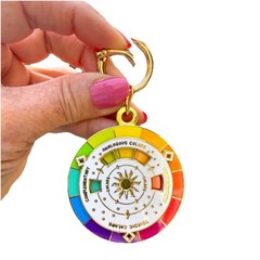 Color Wheel – Colorful Keychain – Fun Fidget – Art Supplies – Interactive Wheel