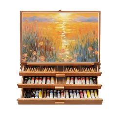 Adjustable Storage Box Easel,Painting Board Stand with Drawers,Storage Box Easel