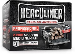 Spray-On Truck Bed Liner Kit – Professional Grade, 1 Gallon Spray-On, Black