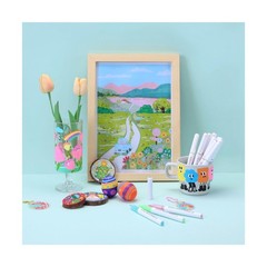 Languo 288 Color Acrylic Paint Marker Set – Brush Tip