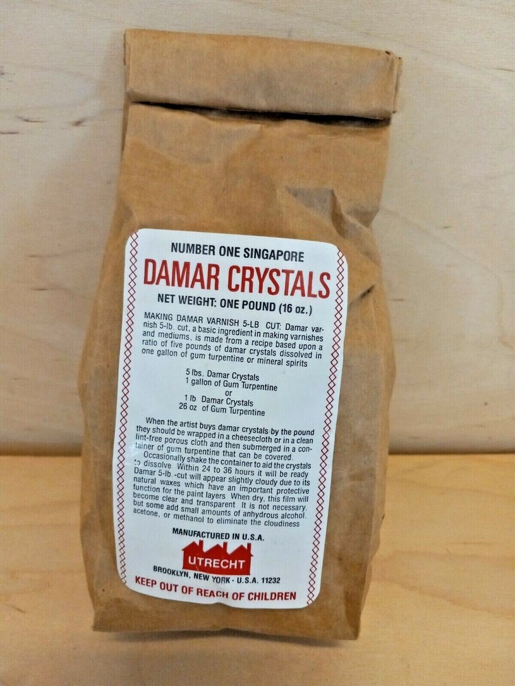 Damar Crystals Utrecht 16 oz one pound makes 5lbs