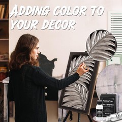 Liquid Silver Leaf Paint Kit – Alcohol-Based Quick Dry Ultra Shiny Metallic