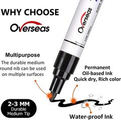 2 Pack Permanent Paint Pens – Versatile Oil-Based Markers for All Surfaces