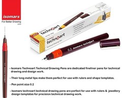 Isomars Fineliner Waterproof Drawing Ink Technical Pens Stands Art Pen Set Of 9