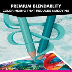 Prismacolor Premier Colored Pencils, Soft Lead, Multiple Colors, 72 Colors Pack