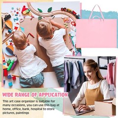 Abbylike 48 x 36 Inch Art Portfolio Bag Large Size Supply with Pink