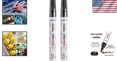Durable 2-Piece Black Paint Marker Set – Multi-Surface Use, Easy & Safe to Use